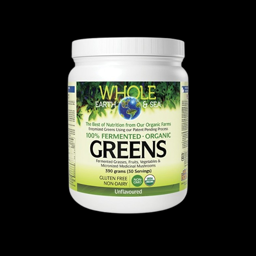 Natural Factors GREENS 100% fermented organic plant foods, unflavored Whole Earth & Sea