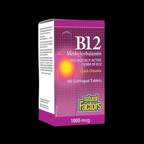 Natural Factors Vitamin B12 Methylcobalamin