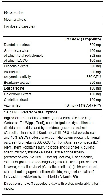 Yamamoto Nutrition Ai-DIUREBOL® 90 capsules 87 g / 30 doses