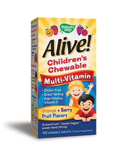 Natures Way Alive Children\s Multi-Vitamin Chewable 120 tablets