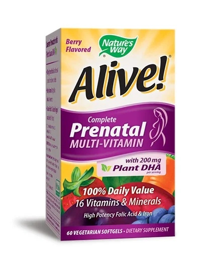 Natures Way Alive Complete Prenatal 578mg. / 60 Soft.