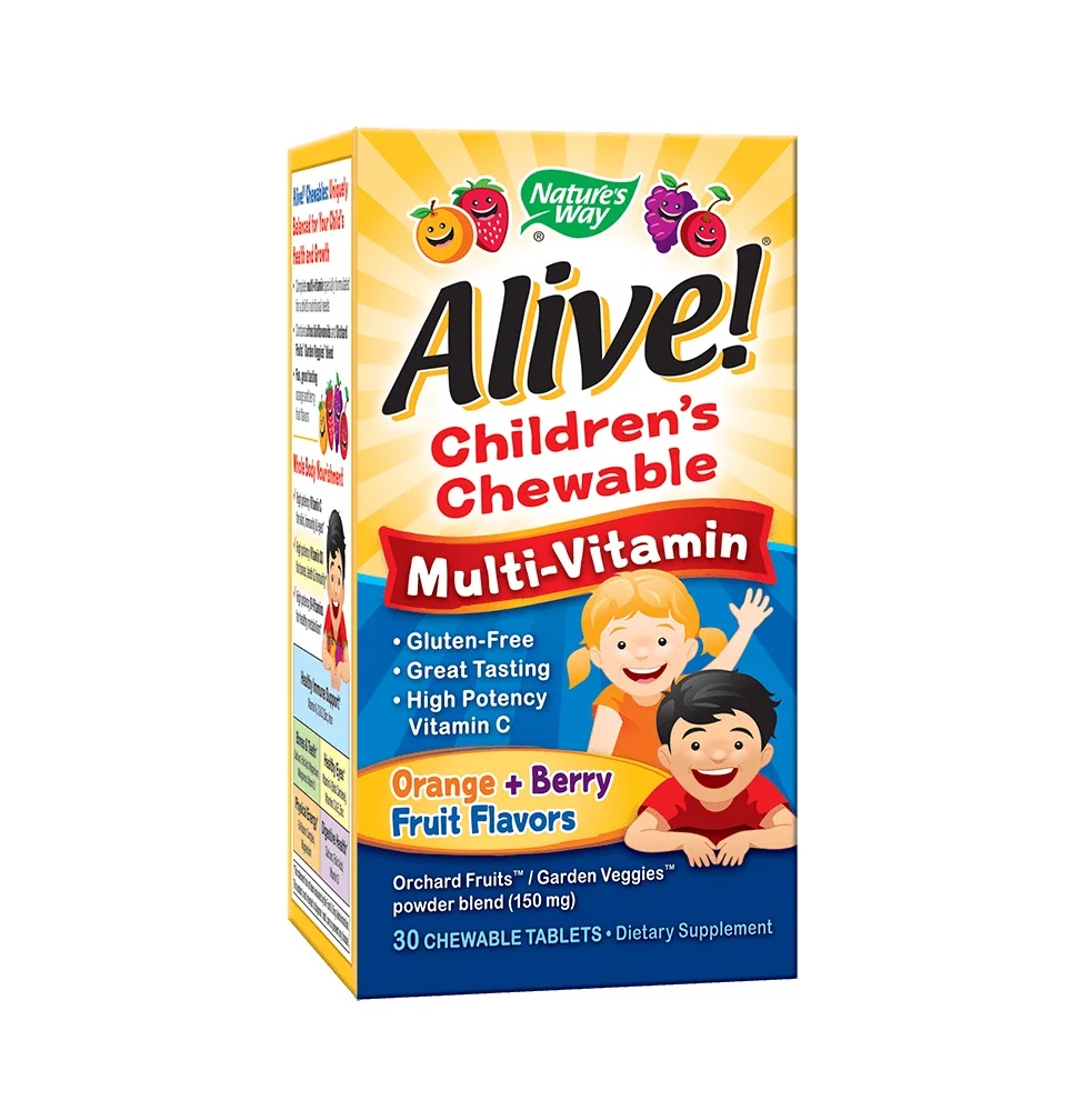 Natures Way Alive chewable multivitamins for children 30 tablets