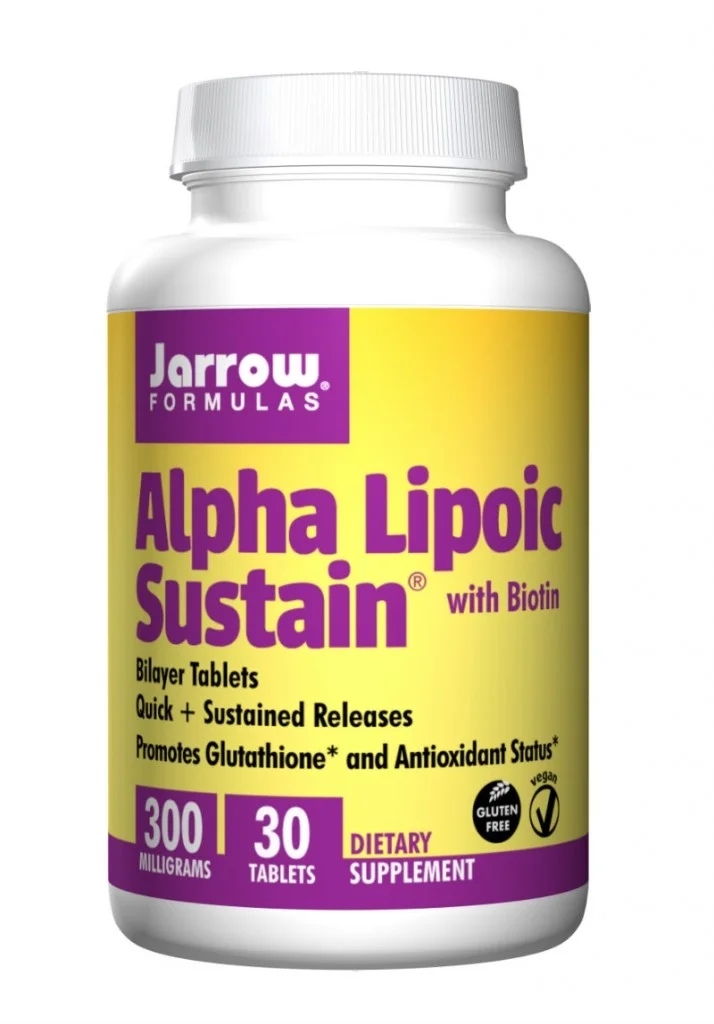 Jarrow Formulas Alpha Lipoic Sustain + Biotin 300mg. / 30 Tabs.