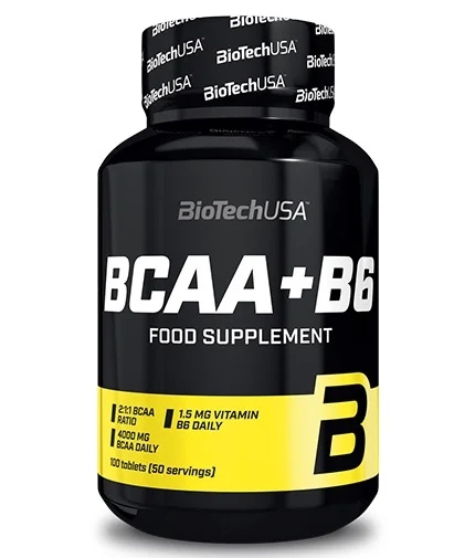 Biotech USA BCAA + B6 / 100 Tabs.