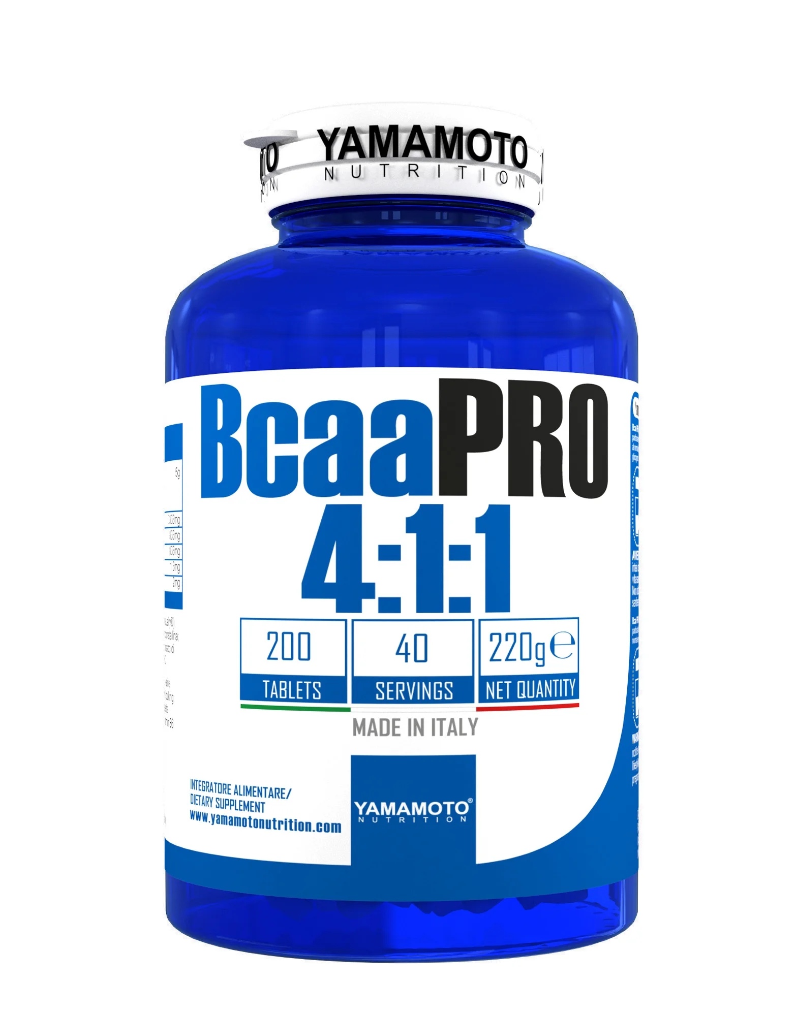 Yamamoto Nutrition Bcaa PRO 4:1:1 Kyowa® Quality 200 tablets / 40 doses