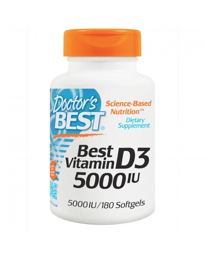 Doctor\s Best Vitamin D3 5000 IU / 180 Softgels