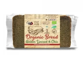 Pure Nutrition Organic Golden Flaxseed and Chia Bread - 350 g