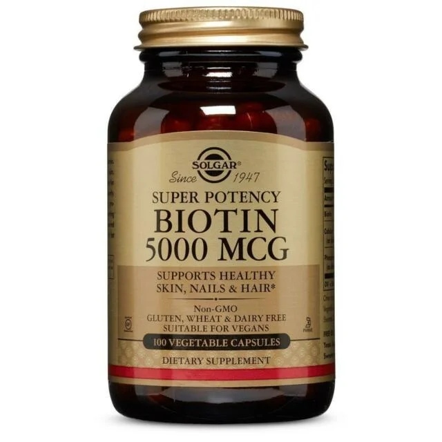 Solgar Biotin 5000 mcg Super Potency)