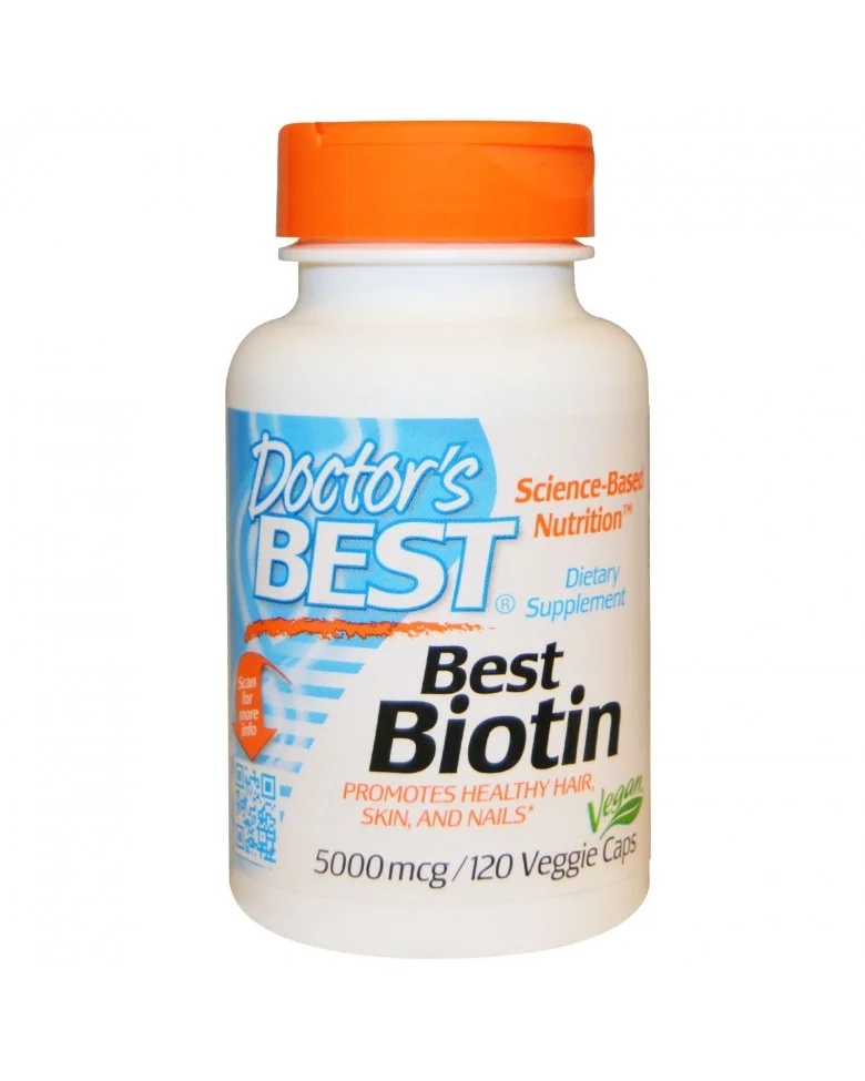 Doctors Best Biotin 5000 mcg / 120 capsules