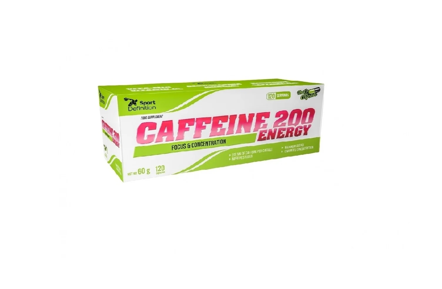 Sport Definition Caffeine 200 Energy 120 capsules
