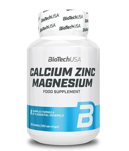 Biotech USA Calcium Zinc Magnesium 100 tablets