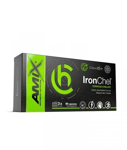 Amix Nutrition ChelaZone® IronChel® Iron / Ferrous / Bisglycinate Chelate / 90 capsules