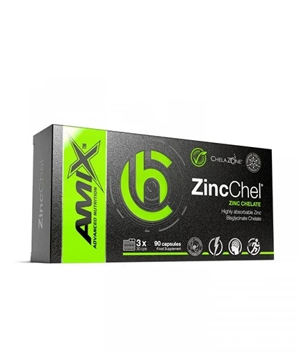 Amix Nutrition ChelaZone® ZincChel® Zinc Bisglycinate Chelate / 90 capsules