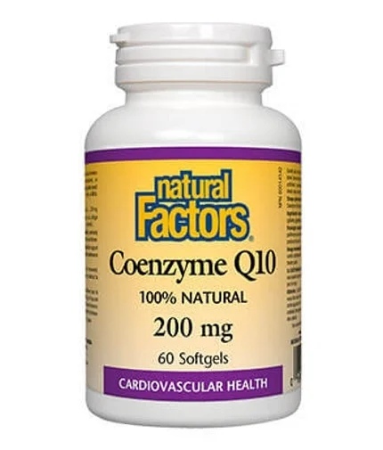 Natural Factors Coenzyme Q10 200 mg / 60 gel capsules