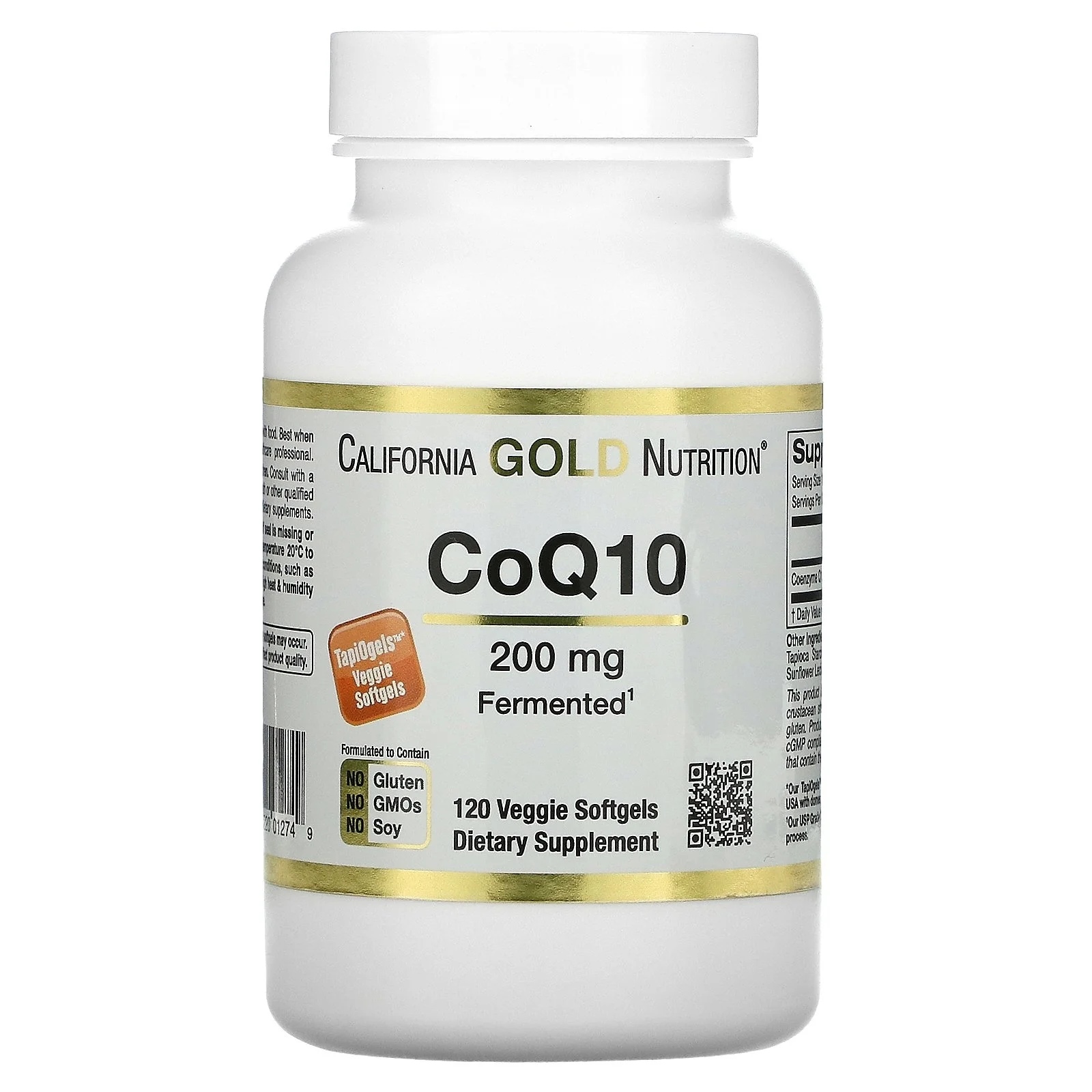 California Gold Nutrition CoQ10 - 200 mg - 120 Veggie Softgels