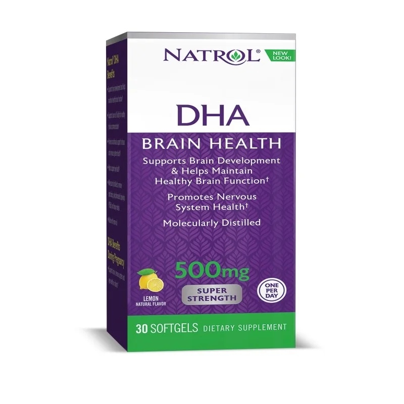 Natrol DHA 500 mg Super Strength 30 Gel Caps
