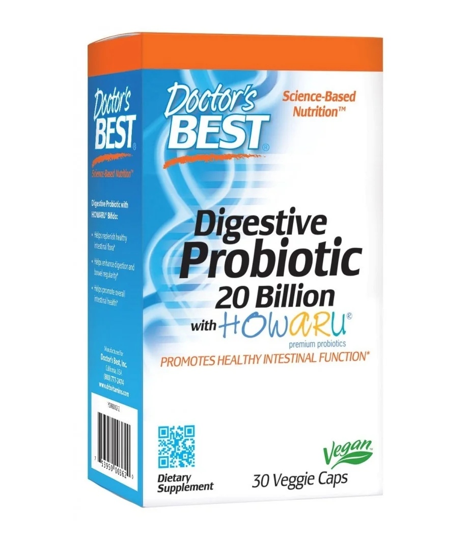 Doctors Best Digestive Probiotic 20 Billion / 30 capsules