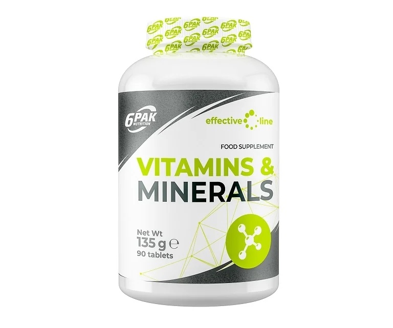 6 Pak Nutrition Effective Line Vitamins & Minerals 90 tablets