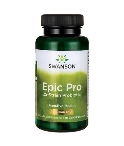Swanson Epic Pro 25-Strain Probiotic 30 Billion CFU / 30 capsules