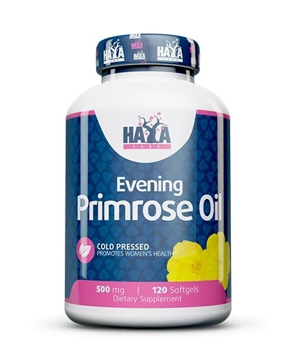 Haya Labs Evening Primrose Oil / Cold Pressed / 500 mg / 120 gel caps