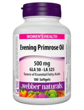 Webber Naturals Evening Primrose Oil 500 mg x 180 softgel capsules