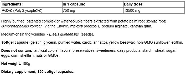 Natural Factors PGX Daily - Ultra Matrix Softgels-factsheets