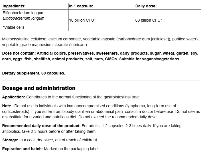 Natural Factors Probiotic-Pro BB536, 10 Billion Active Cells-factsheets