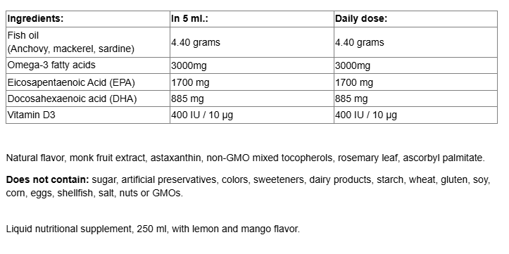 Natural Factors Sea-Licious® Omega-3 High EPA + Vitamin D3-factsheets