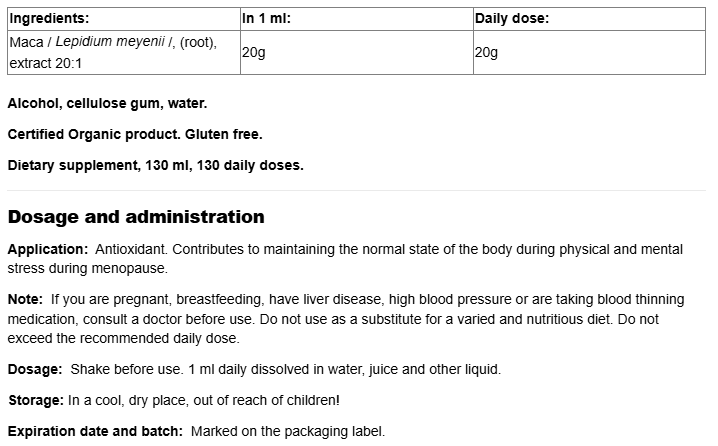 Natural Factors Ultimate® Maca Energy Extract 20:1-factsheets