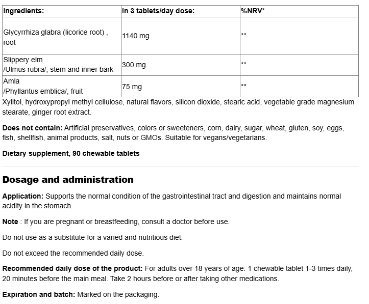 Natural Factors Heartburn Chew-factsheets