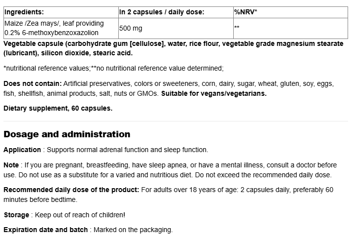 Natural Factors Peaceful Zzz | Melatonin Free-factsheets