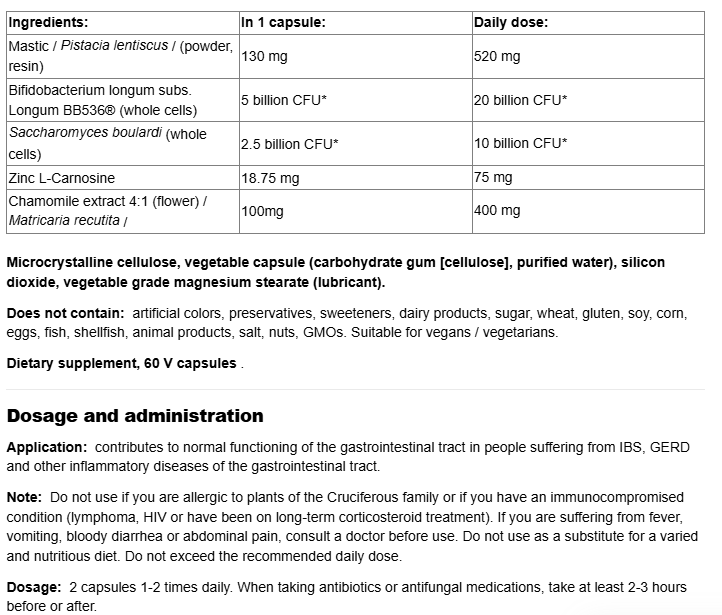 Natural Factors Gastro Assist™-factsheets