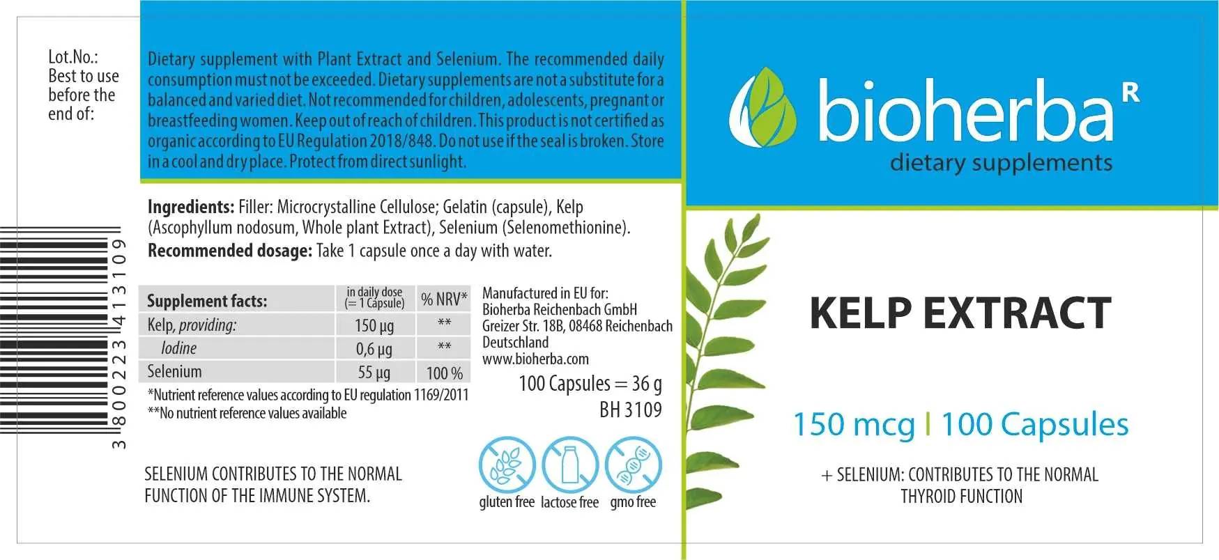 Bioherba Kelp Extract 150 mcg-factsheets
