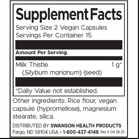 Swanson Full Spectrum Milk Thistle-factsheets