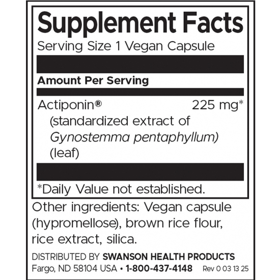 Swanson Actiponin AMP-K Stimulator-factsheets