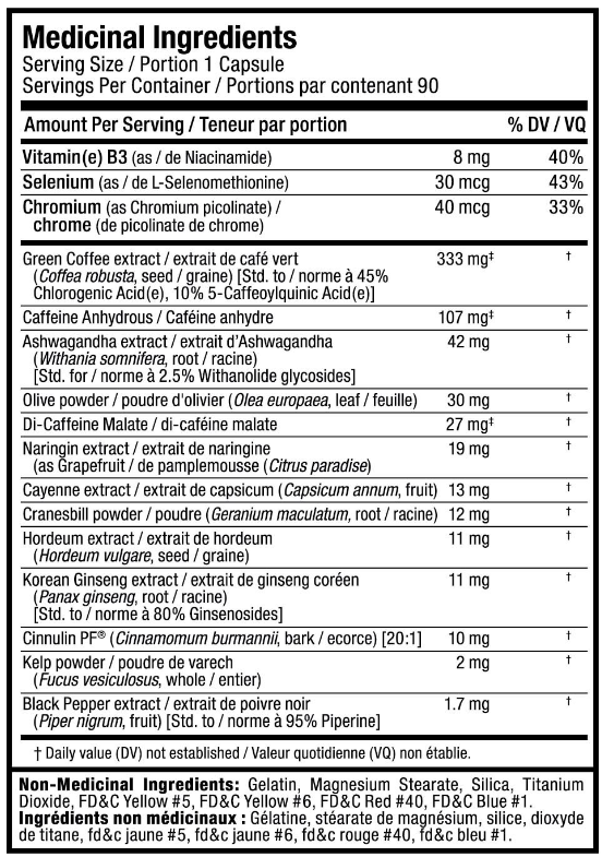 Allmax nutrition RAPIDCUTS SHREDDED-factsheets