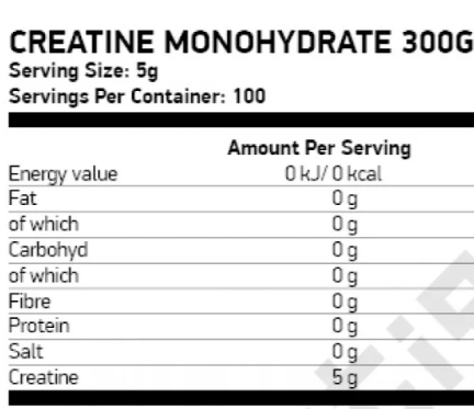 Nutrend Creatine Monohydrate-factsheets