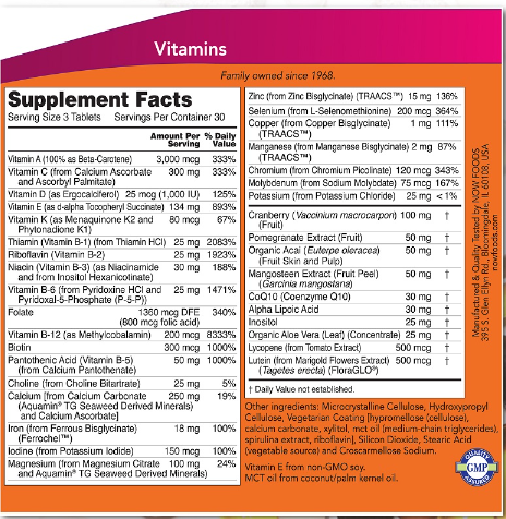 NOW Eve Women\s Multiple Vitamin-factsheets