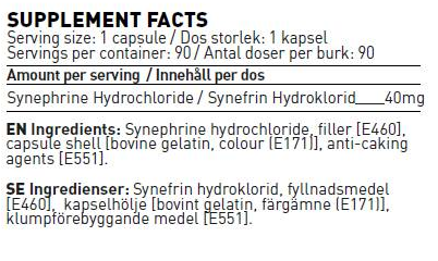SWEDISH Supplements Synephrine HCL-factsheets