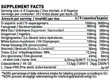 SWEDISH Supplements T-Power-factsheets