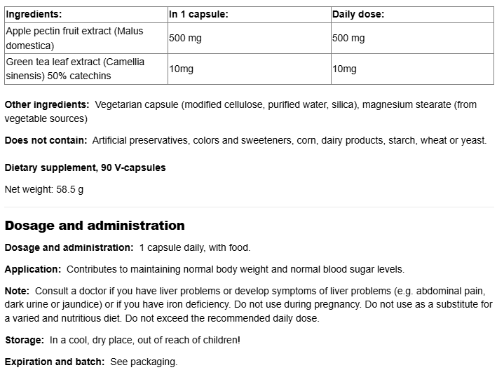 Natural Factors Super Strength Apple Pectin Concentrate-factsheets