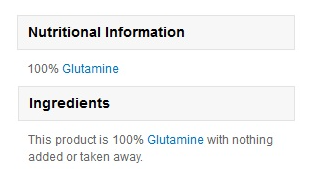 MyProtein L-Glutamine-factsheets