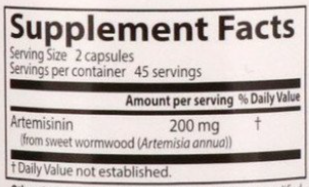 Doctors Best Artemisinin 100 mg / 90 capsules-factsheets