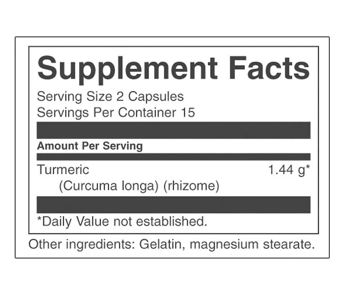 Swanson Turmeric 720 mg-factsheets