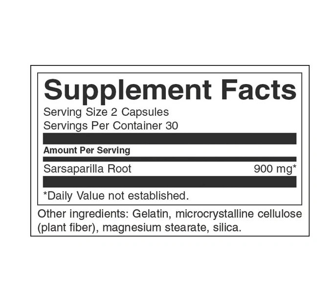 Swanson Sarsaparilla Root 450 mg-factsheets