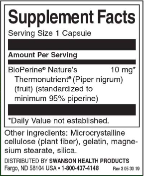 Swanson Bioperine Nutrient Absorption Enhancer 10 mg-factsheets