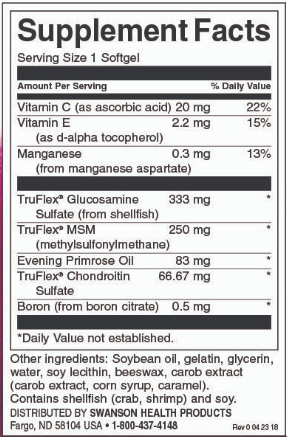 Swanson Joint Care with Glucosamine, MSM & Chondroitin-factsheets