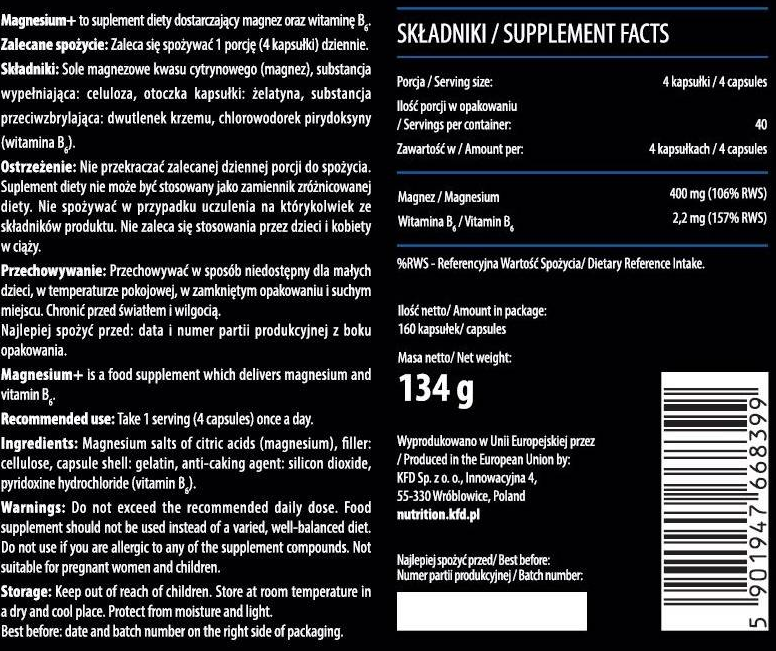 KFD Nutrition Magnesium+-factsheets