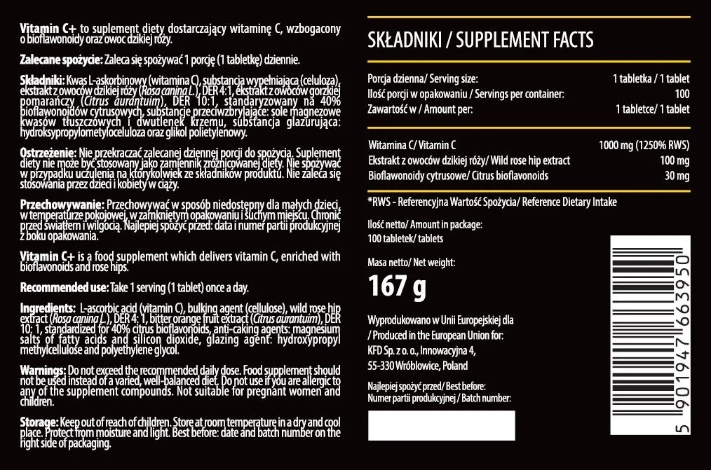 KFD Nutrition Vitamin C-factsheets