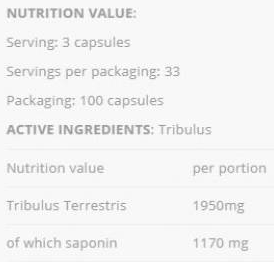 AllNutrition Tribulus 650 mg-factsheets